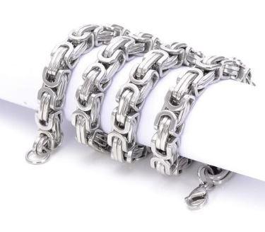 DEVIOUS Steel 8x8MM Byzantine Link Bundle | 930771