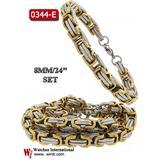DEVIOUS Steel 8x8MM Byzantine Link Bundle | 930771