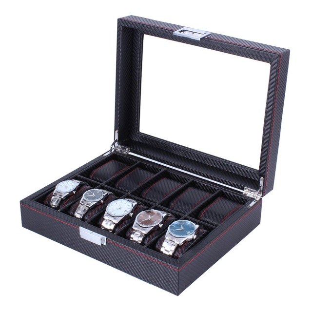 10 Grids Leather Watch Box | Elly's Sustainable Style