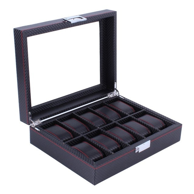 10 Grids Leather Watch Box | Elly's Sustainable Style