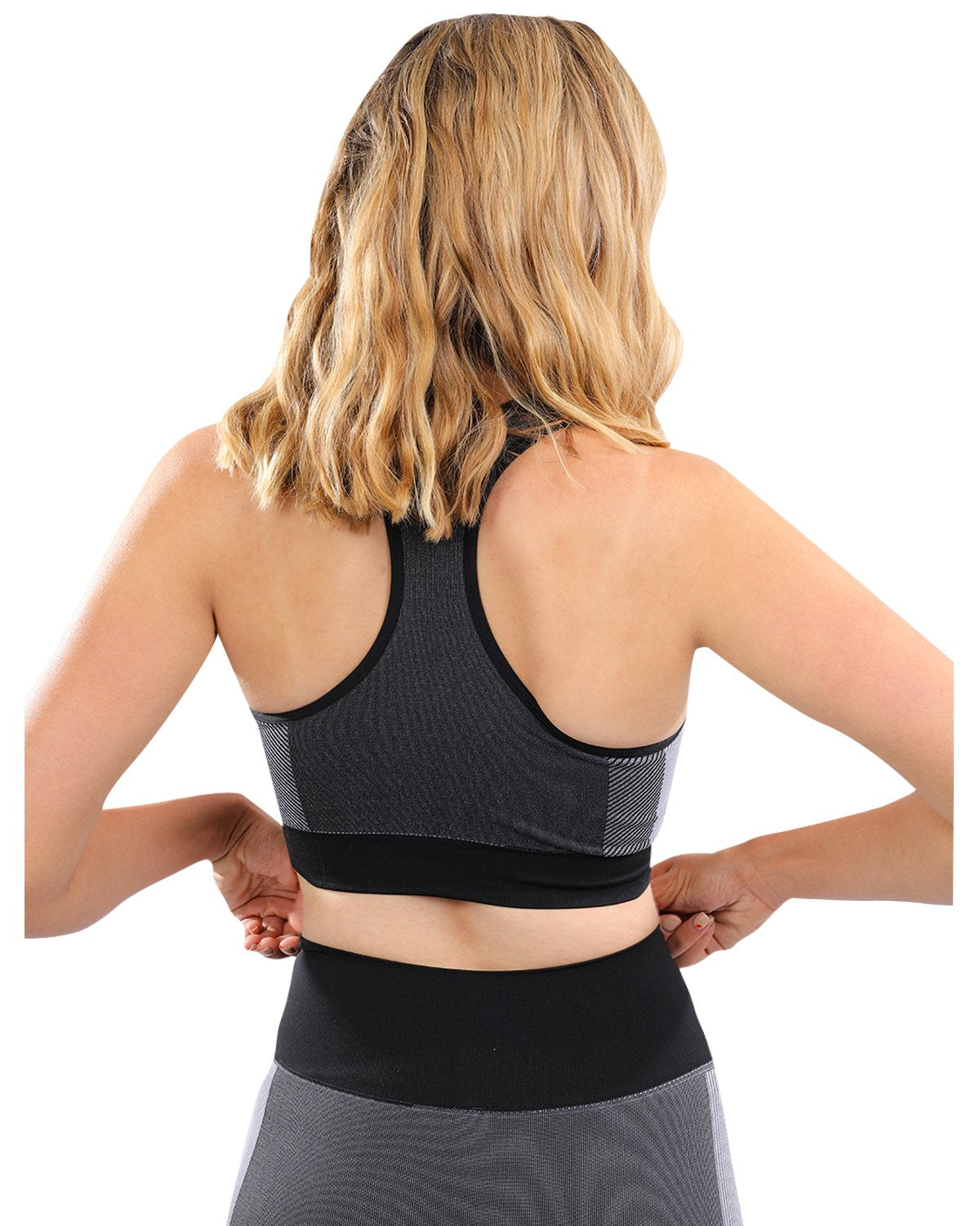 Arleta Seamless Sports Bra - Black, high impact sports bra, nike sports bra