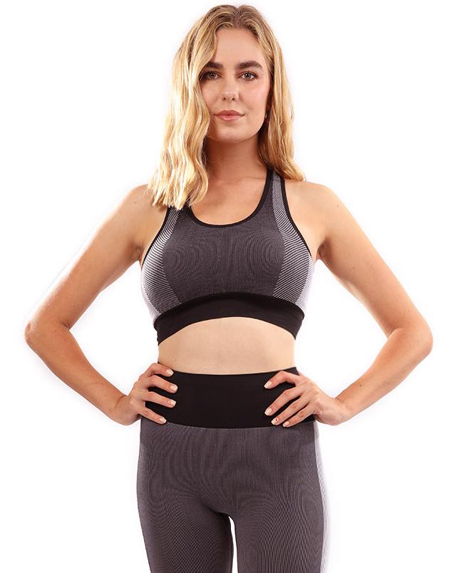 Arleta Seamless Sports Bra - Black, high impact sports bra, nike sports bra